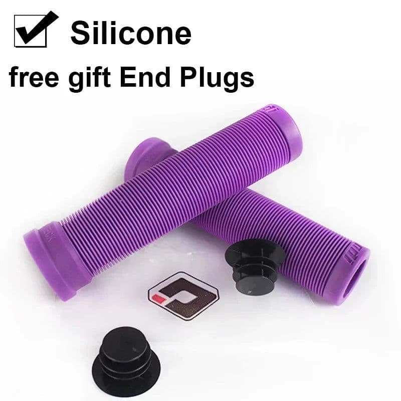image-ODi Silicone MTB Grips 22mm Road Bicycle Grip Anti-slip Shock-absorbing Handlebar Grip Colorful Bar End Plug Bike Part