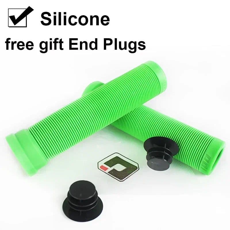 image-ODi Silicone MTB Grips 22mm Road Bicycle Grip Anti-slip Shock-absorbing Handlebar Grip Colorful Bar End Plug Bike Part