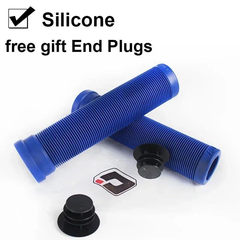 image-ODi Silicone MTB Grips 22mm Road Bicycle Grip Anti-slip Shock-absorbing Handlebar Grip Colorful Bar End Plug Bike Part
