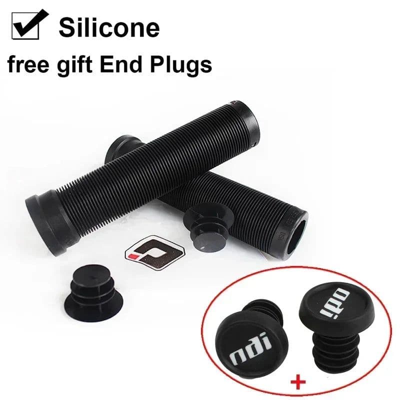image-ODi Silicone MTB Grips 22mm Road Bicycle Grip Anti-slip Shock-absorbing Handlebar Grip Colorful Bar End Plug Bike Part