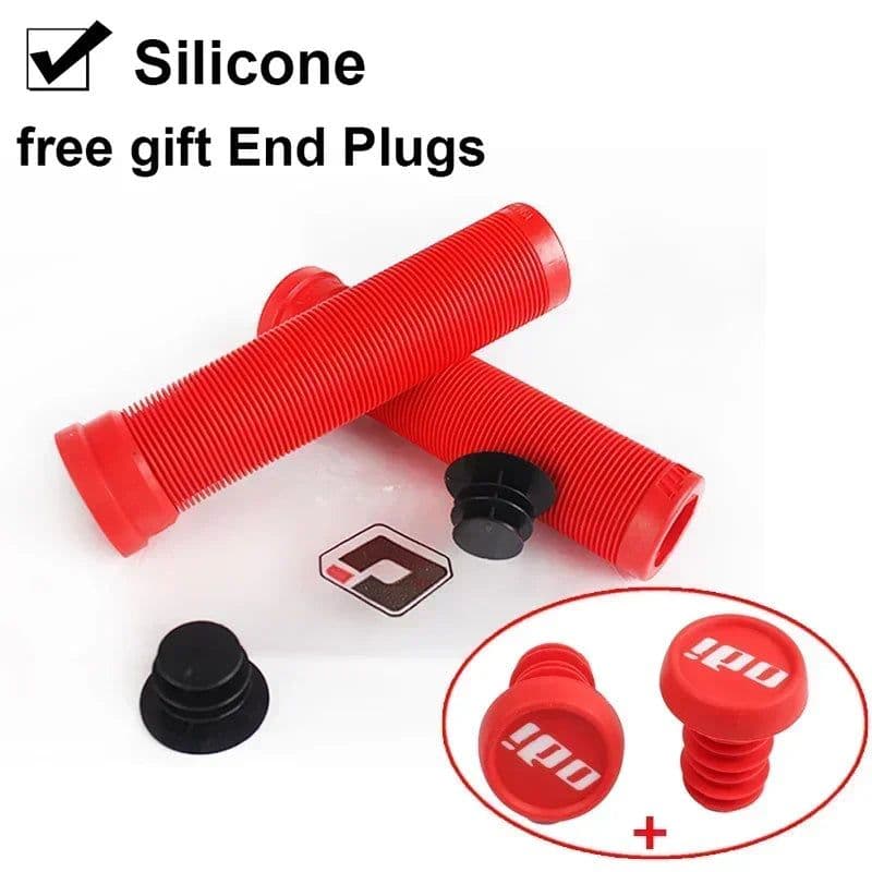 image-ODi Silicone MTB Grips 22mm Road Bicycle Grip Anti-slip Shock-absorbing Handlebar Grip Colorful Bar End Plug Bike Part