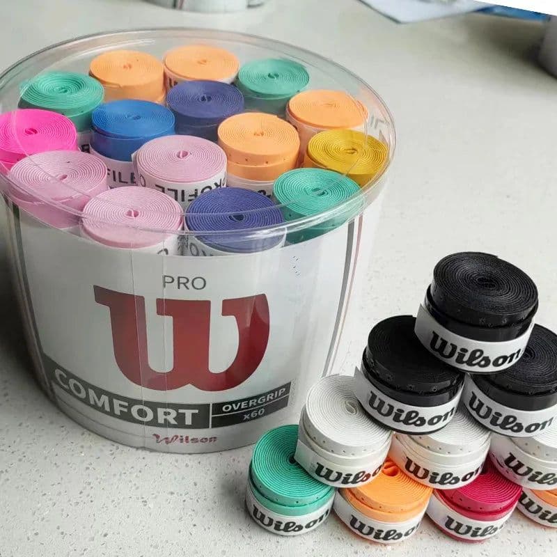 image-15/30pcs WILSON Original Overgrip Anti Slip Tennis Racket Sweatband Grips Padel Shock Absorption Grip Tape Training Accessories
