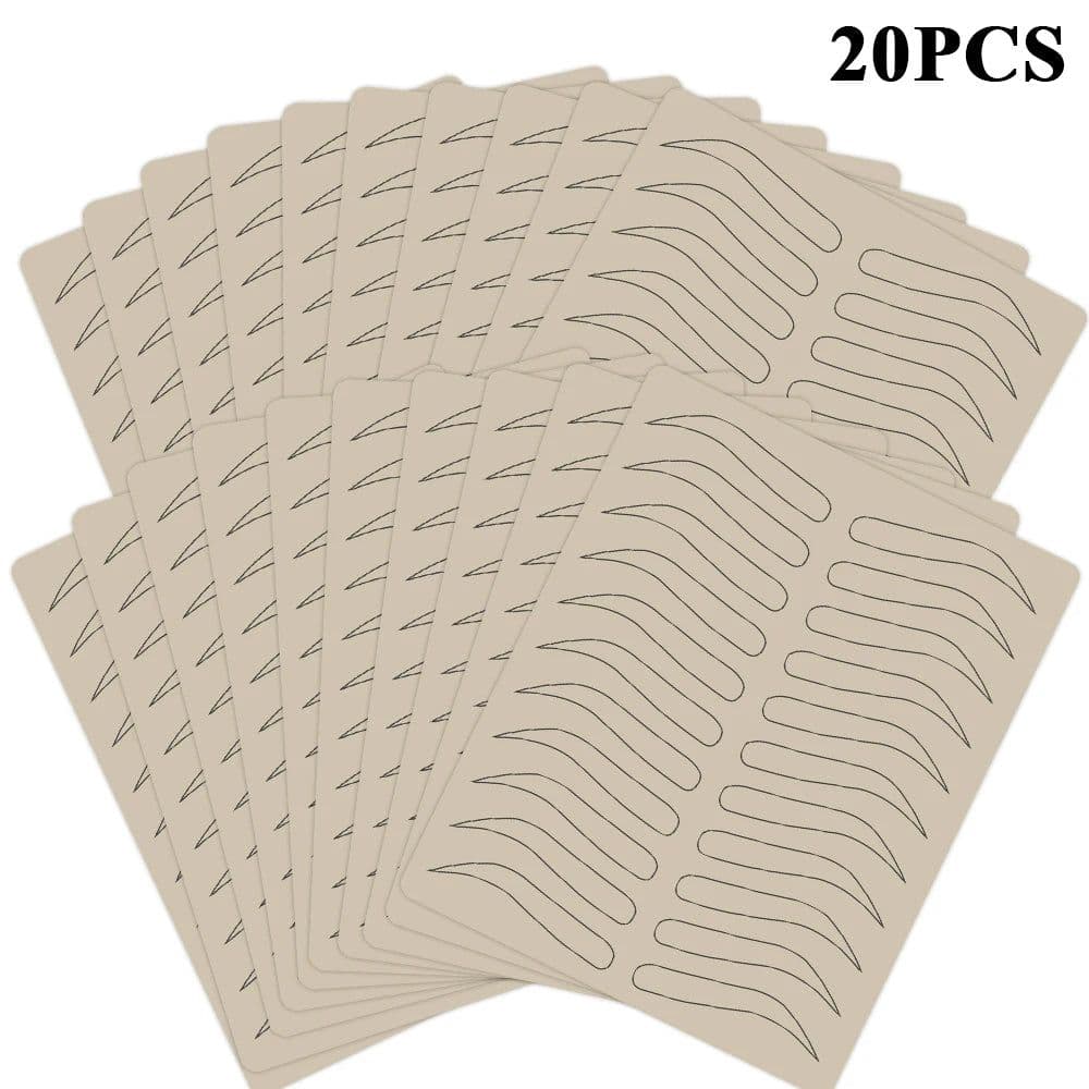 image-3/5/10/20Pcs Microblading Eyebrow Tattoo Practice Skin Eyebrow Permanent Makeup Supplies Eyebrow Training Skin