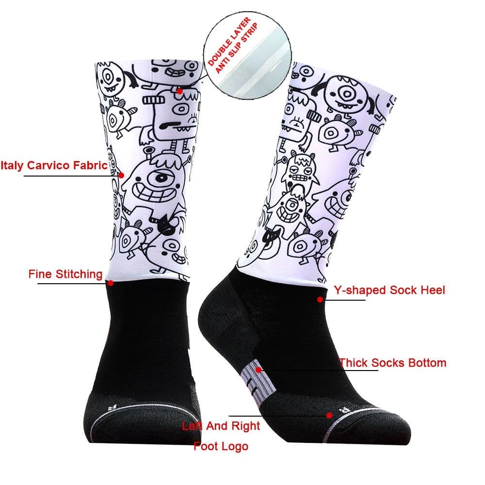 image-2023 High Quality professionTeam Men Women Cycling Socks MTB Bike Socks Breathable Bicycle Socks Outdoor Sportswear Racing Socks