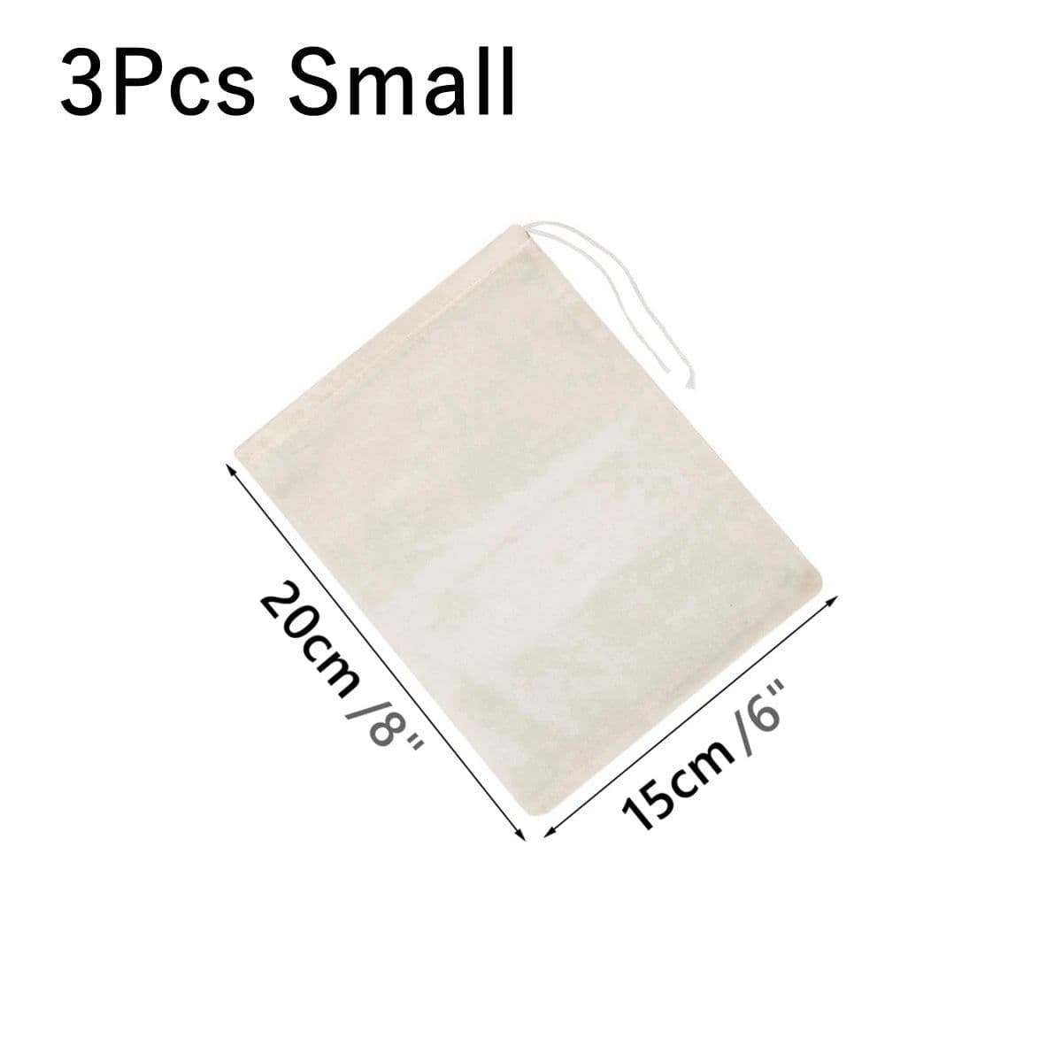 image-3Pcs Nut Milk Bags Cheese Cloth Cheesecloth Bags for Straining Reusable Cotton Filter Bags Cold Brew Bags Milk Tea Strainers