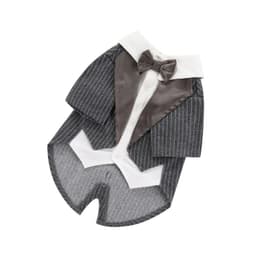 image-Gentleman Dog Clothes Wedding Suit Formal Shirt For Small Dogs Bowtie Tuxedo Pet Outfit Halloween Christmas Costume For Cats