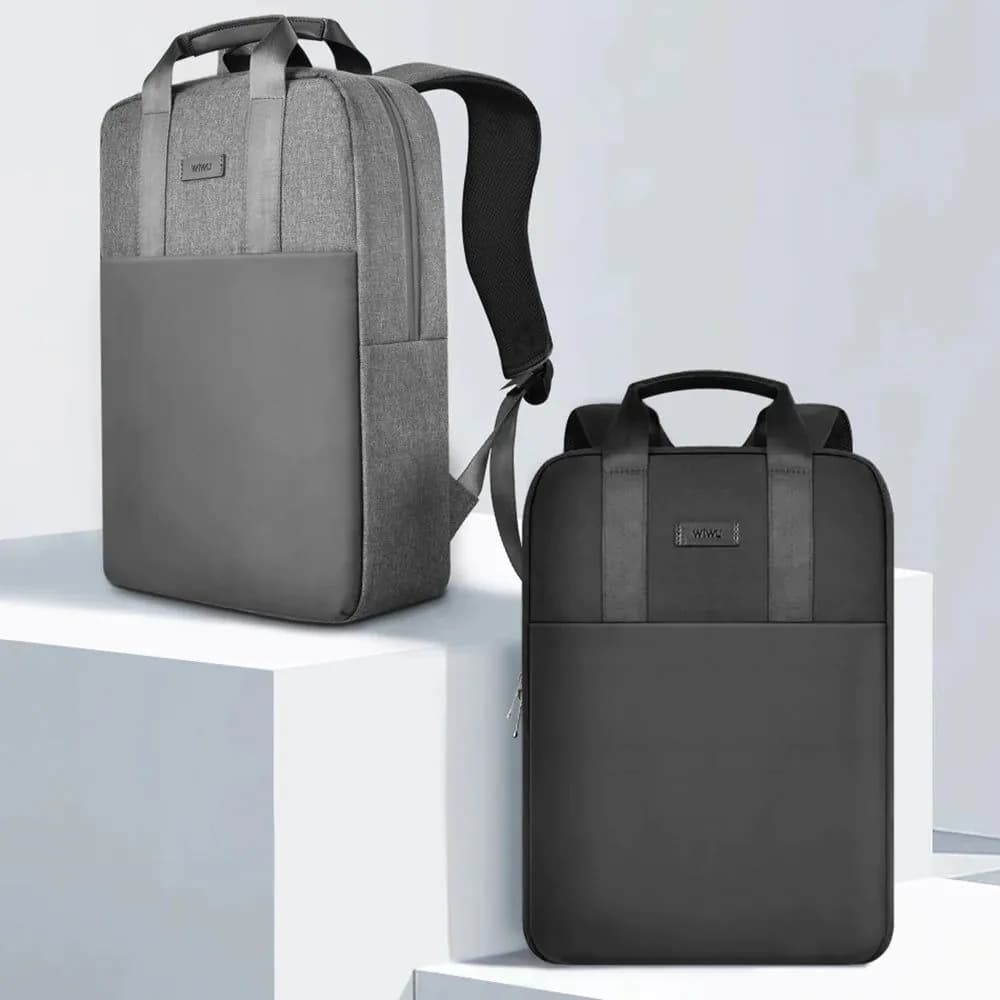 image-WIWU Laptop Backpack for Women Men Travelling Backpacks Large Capacity School Bag for MacBook Pro 14 Waterproof Women's Backpack