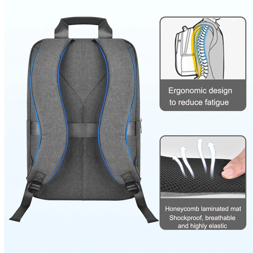 image-WIWU Laptop Backpack for Women Men Travelling Backpacks Large Capacity School Bag for MacBook Pro 14 Waterproof Women's Backpack