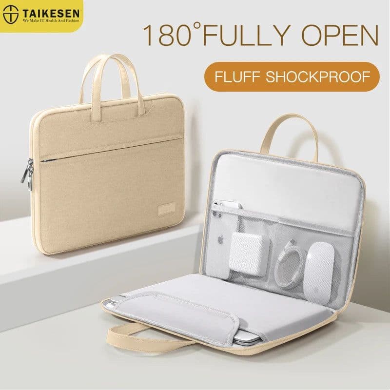 image-Laptop Bag 13.3 14 15 15.6 inch Cover For MacBook Air Pro Xiaomi Huawei ASUS Notebook Case Men Women Portable Handbag Briefcase