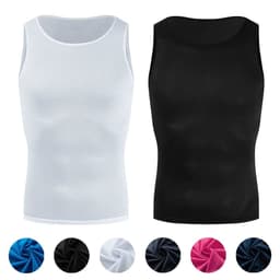image-Colorful Cycling Base Layer Cycling Undershirt Quick Dry Underwear Cycling Sleeveless Jersey High Elastici MTB Road Bike Jerseys