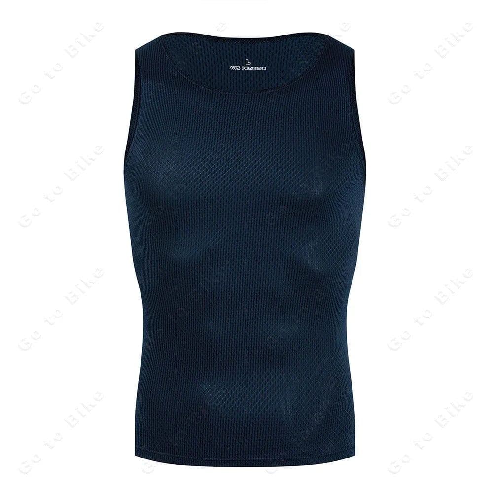 image-Colorful Cycling Base Layer Cycling Undershirt Quick Dry Underwear Cycling Sleeveless Jersey High Elastici MTB Road Bike Jerseys