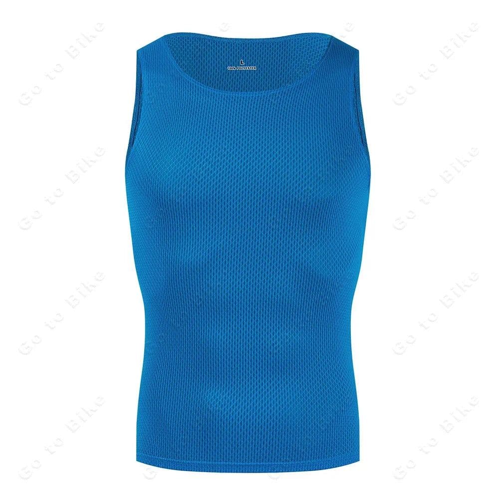 image-Colorful Cycling Base Layer Cycling Undershirt Quick Dry Underwear Cycling Sleeveless Jersey High Elastici MTB Road Bike Jerseys