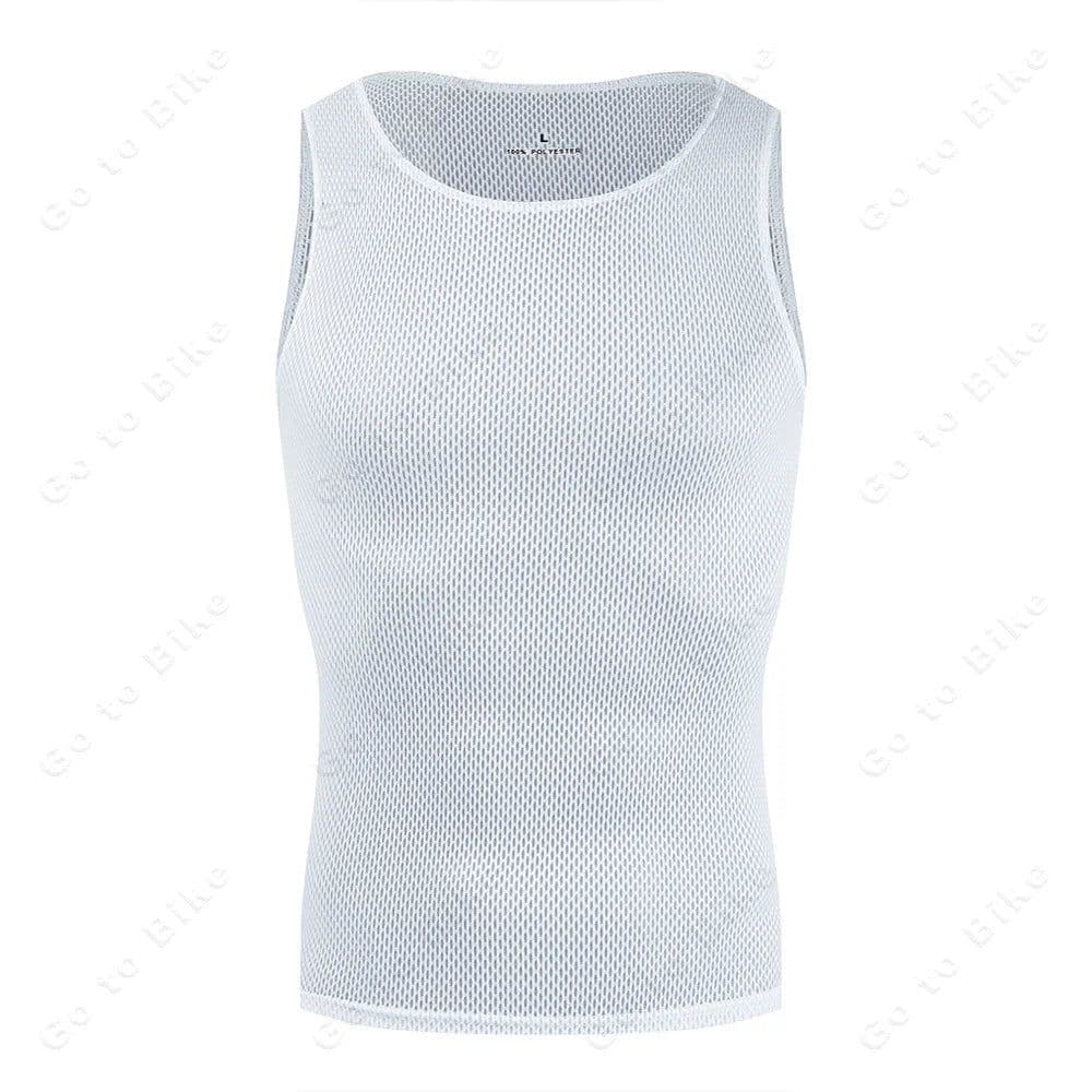image-Colorful Cycling Base Layer Cycling Undershirt Quick Dry Underwear Cycling Sleeveless Jersey High Elastici MTB Road Bike Jerseys