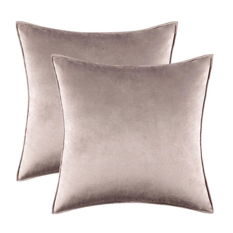 image-Solid Covered Velvet Lumbar Pillowcase Cushion Cover Soft Hotel Sofa Car Home Chair Decoration Pillow Cover 30x50 50 60cm 1PC