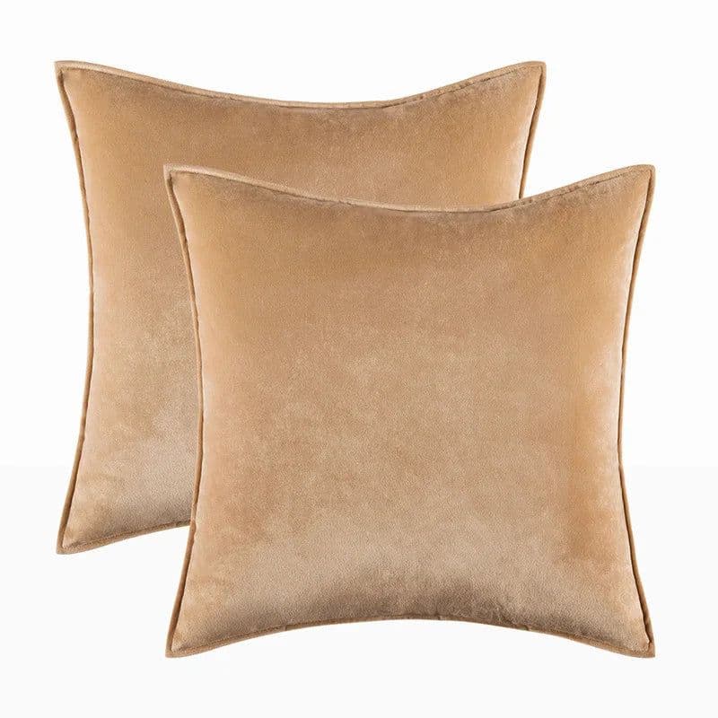 image-Solid Covered Velvet Lumbar Pillowcase Cushion Cover Soft Hotel Sofa Car Home Chair Decoration Pillow Cover 30x50 50 60cm 1PC