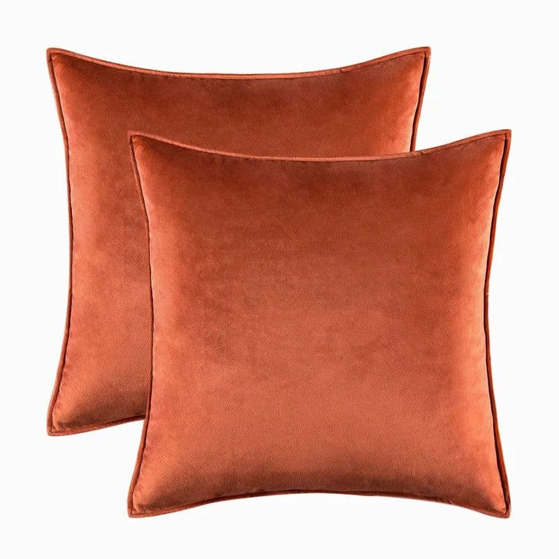 image-Solid Covered Velvet Lumbar Pillowcase Cushion Cover Soft Hotel Sofa Car Home Chair Decoration Pillow Cover 30x50 50 60cm 1PC