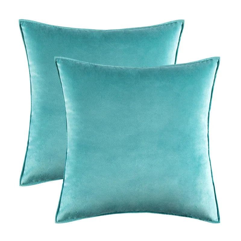 image-Solid Covered Velvet Lumbar Pillowcase Cushion Cover Soft Hotel Sofa Car Home Chair Decoration Pillow Cover 30x50 50 60cm 1PC