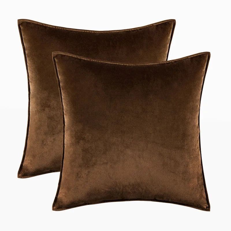 image-Solid Covered Velvet Lumbar Pillowcase Cushion Cover Soft Hotel Sofa Car Home Chair Decoration Pillow Cover 30x50 50 60cm 1PC