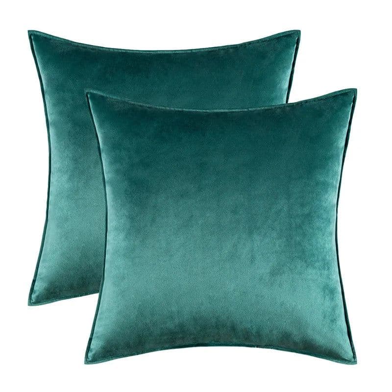 image-Solid Covered Velvet Lumbar Pillowcase Cushion Cover Soft Hotel Sofa Car Home Chair Decoration Pillow Cover 30x50 50 60cm 1PC