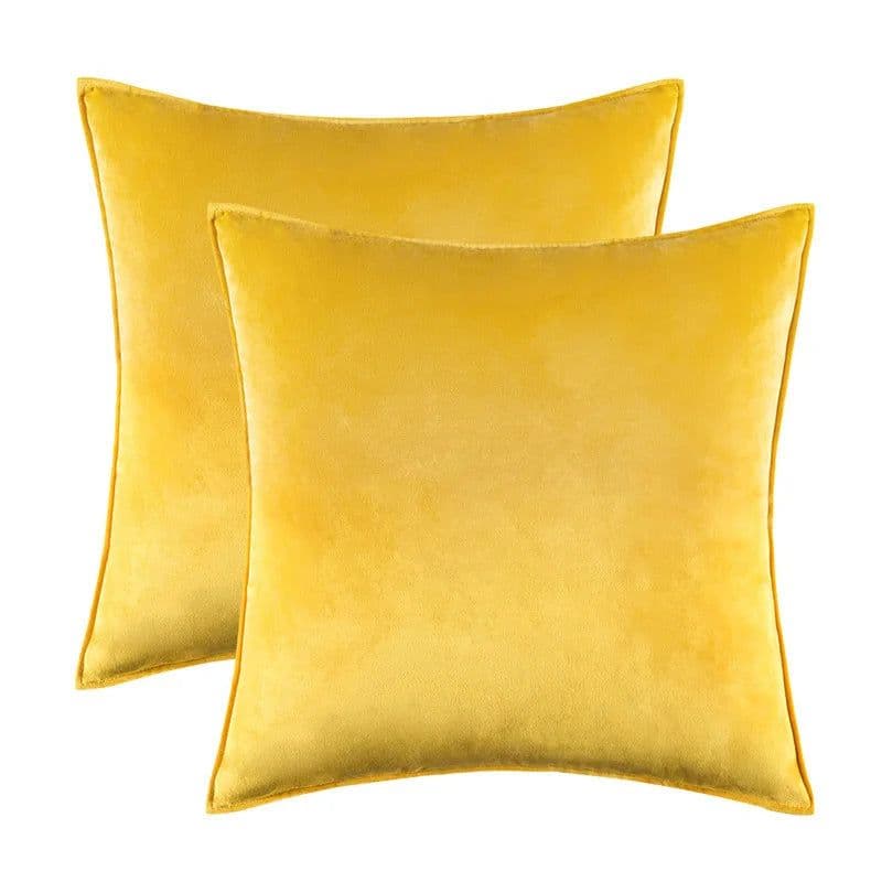 image-Solid Covered Velvet Lumbar Pillowcase Cushion Cover Soft Hotel Sofa Car Home Chair Decoration Pillow Cover 30x50 50 60cm 1PC