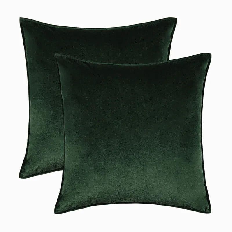image-Solid Covered Velvet Lumbar Pillowcase Cushion Cover Soft Hotel Sofa Car Home Chair Decoration Pillow Cover 30x50 50 60cm 1PC
