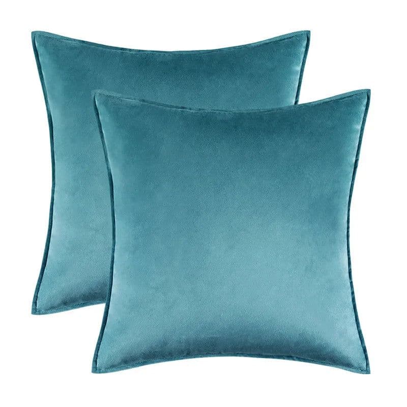 image-Solid Covered Velvet Lumbar Pillowcase Cushion Cover Soft Hotel Sofa Car Home Chair Decoration Pillow Cover 30x50 50 60cm 1PC