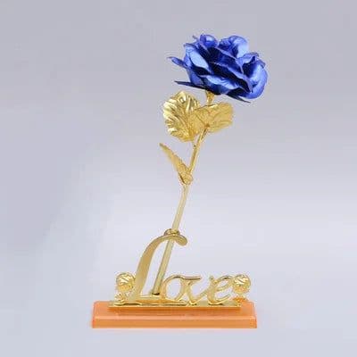 image-Valentine's Day Creative Gift 24K Foil Plated Rose Gold Rose Lasts Forever Love Wedding Decor Lover Lighting Roses Creative Gift