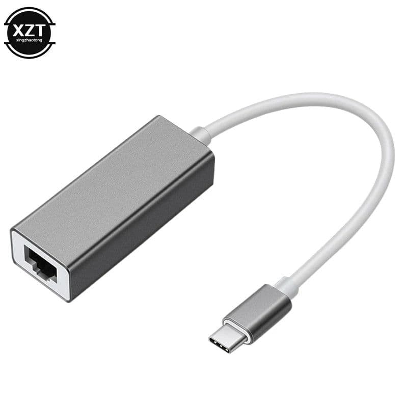image-USB Type C Ethernet Adapter Network Card USB Type-C To RJ45 10/100Mbps Lan Internet Cable For MacBook PC Windows XP 7 8 10 LUX
