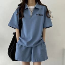 image-Korean Style Clothes Summer Tops Shorts T Shirt For Women Two Piece Set Tracksuits Summer Outfits For Women 2024 Clothing Sets