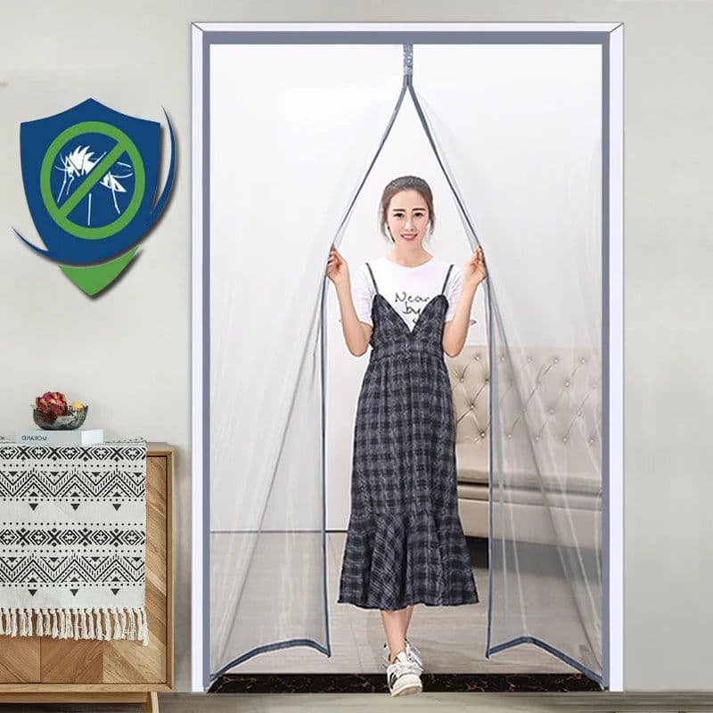 image-2021 New Magnetic Screen Door Curtain Anti-Mosquito Net Fly Insect Screen Mesh Automatic Closing Custom Size Easy Installation