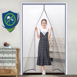 image-2021 New Magnetic Screen Door Curtain Anti-Mosquito Net Fly Insect Screen Mesh Automatic Closing Custom Size Easy Installation