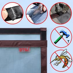 image-2021 New Magnetic Screen Door Curtain Anti-Mosquito Net Fly Insect Screen Mesh Automatic Closing Custom Size Easy Installation