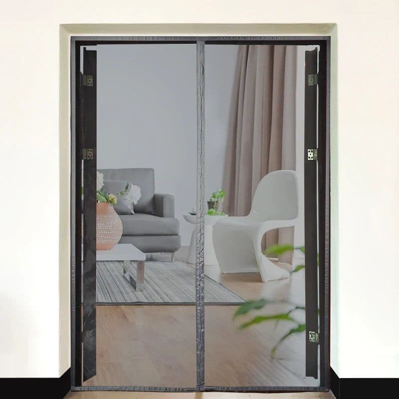 image-2021 New Magnetic Screen Door Curtain Anti-Mosquito Net Fly Insect Screen Mesh Automatic Closing Custom Size Easy Installation