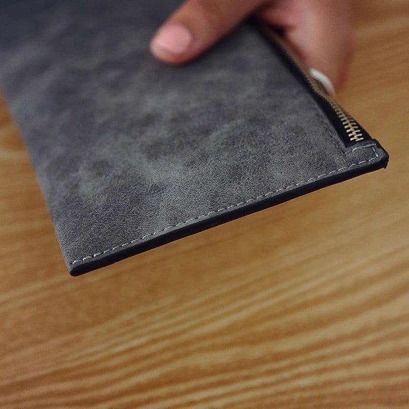 image-Women's Purse Ladies Wallet Long Money Bags Simple Style Coin Purse Leather Thin Wallets Female Card Holder Solid