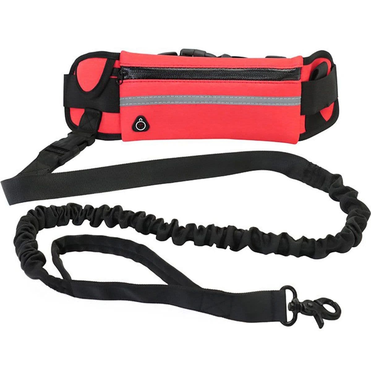 image-New Dog Traction Rope Leash with Waist Bag Nylon Durable Training Leash Premium Dog Supplies for Running Walking Training Hiking