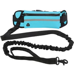 image-New Dog Traction Rope Leash with Waist Bag Nylon Durable Training Leash Premium Dog Supplies for Running Walking Training Hiking