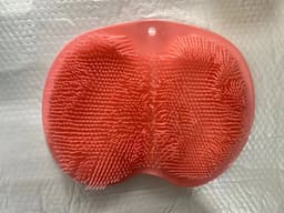 image-Silicone Rub Back Brush Bathroom Non-slip Wash Foot Pad Massage Shower Mat with Sucker Bath Massage Foot Exfoliating Brush Pad