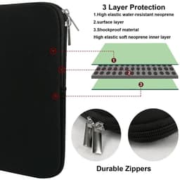 image-Soft Laptop Sleeve 11/12/13/14/15 inch Notebook Case for Macbook Laptop Bag Computer Pocket Tablet Briefcase Carry Bag