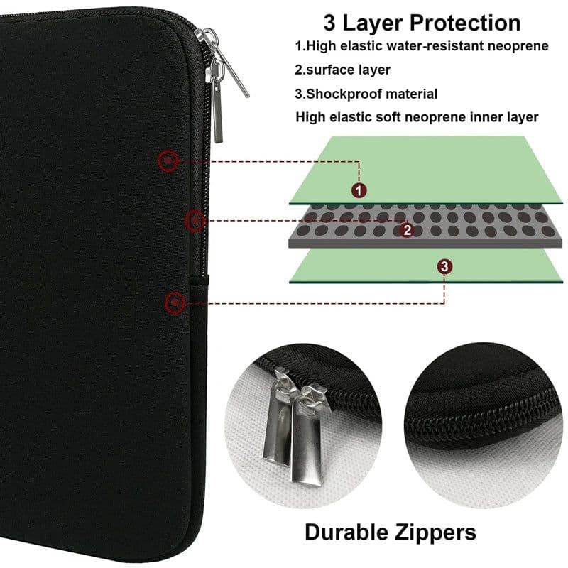 image-Soft Laptop Sleeve 11/12/13/14/15 inch Notebook Case for Macbook Laptop Bag Computer Pocket Tablet Briefcase Carry Bag
