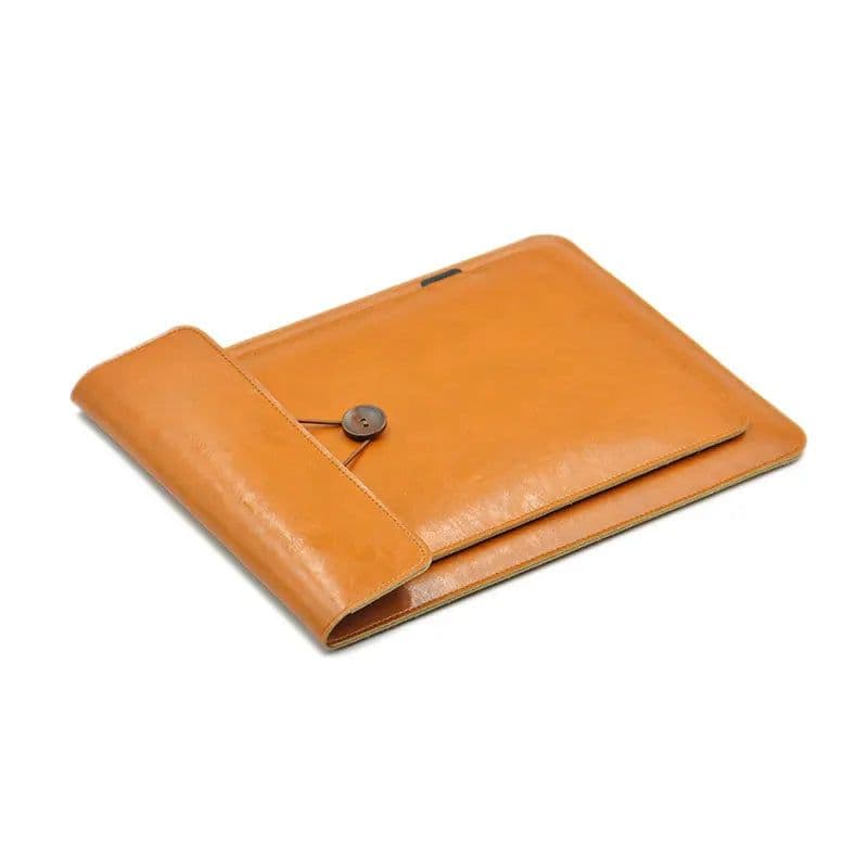 image-Double Layer High Capacity Laptop Bag Cover,Microfiber Leather Laptop Sleeve Case For M1 MacBook Pro Air 12/13.3/14/15.4/16