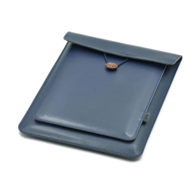image-Double Layer High Capacity Laptop Bag Cover,Microfiber Leather Laptop Sleeve Case For M1 MacBook Pro Air 12/13.3/14/15.4/16
