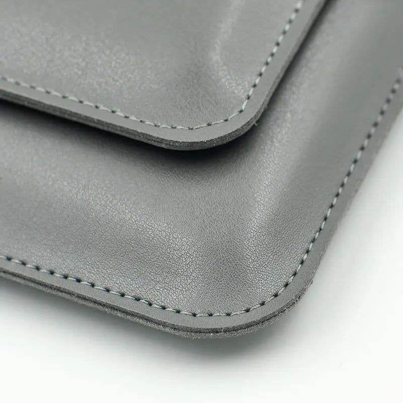 image-Double Layer High Capacity Laptop Bag Cover,Microfiber Leather Laptop Sleeve Case For M1 MacBook Pro Air 12/13.3/14/15.4/16