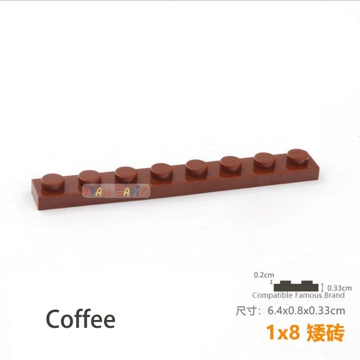 image-15pcs/lot DIY Blocks Building Bricks Thin 1X8 Educational Assemblage Construction Toys for Children Size Compatible With Brand