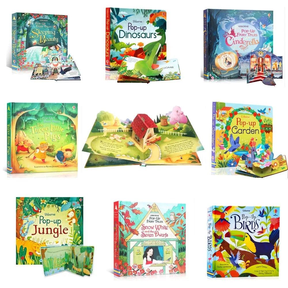 image-Usborne Pop Up 3D Flap Picture English Books for Kids Fairy Tales Reading Book In English Montessori Learning Toys Children Gift