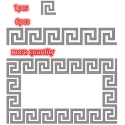 image-100/50pcs Self Adhesive Waist Line 3D Mirror Sticker 10x10cm DIY Wall Stickers for Living Room Edge Strip Corner Line Wall Decor