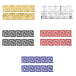 image-100/50pcs Self Adhesive Waist Line 3D Mirror Sticker 10x10cm DIY Wall Stickers for Living Room Edge Strip Corner Line Wall Decor