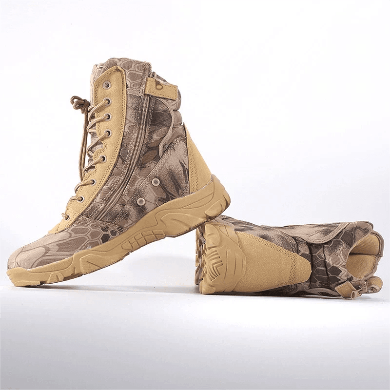 image-Outdoor Training Men Military Tactical Boots High-Top Desert Army Shoes Camouflage Combat Hunting Climbing Botas Hiking Shoes