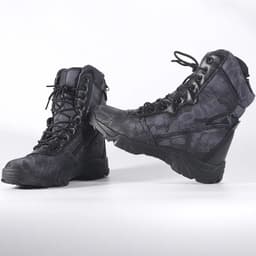 image-Outdoor Training Men Military Tactical Boots High-Top Desert Army Shoes Camouflage Combat Hunting Climbing Botas Hiking Shoes