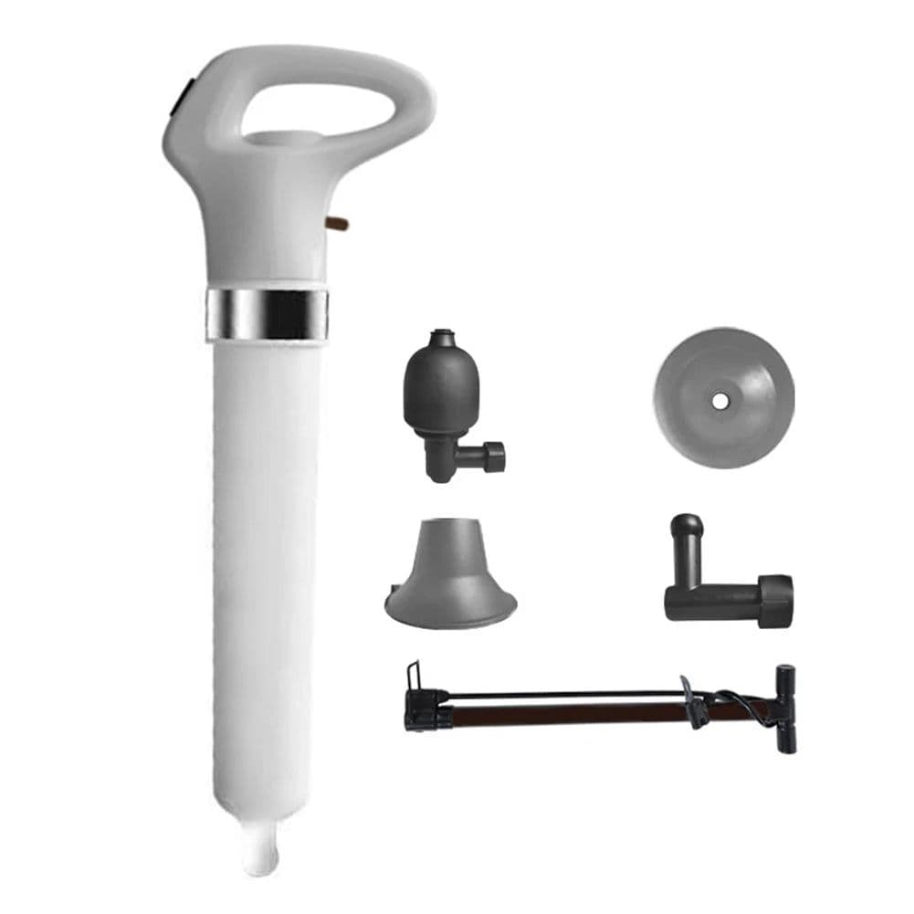 image-High Pressure Toilet Plunger Unblocker Pipes and Sinks Plunger Air Drain Blaster Cleaner Powerful Manual Pneumatic Dredge Tools