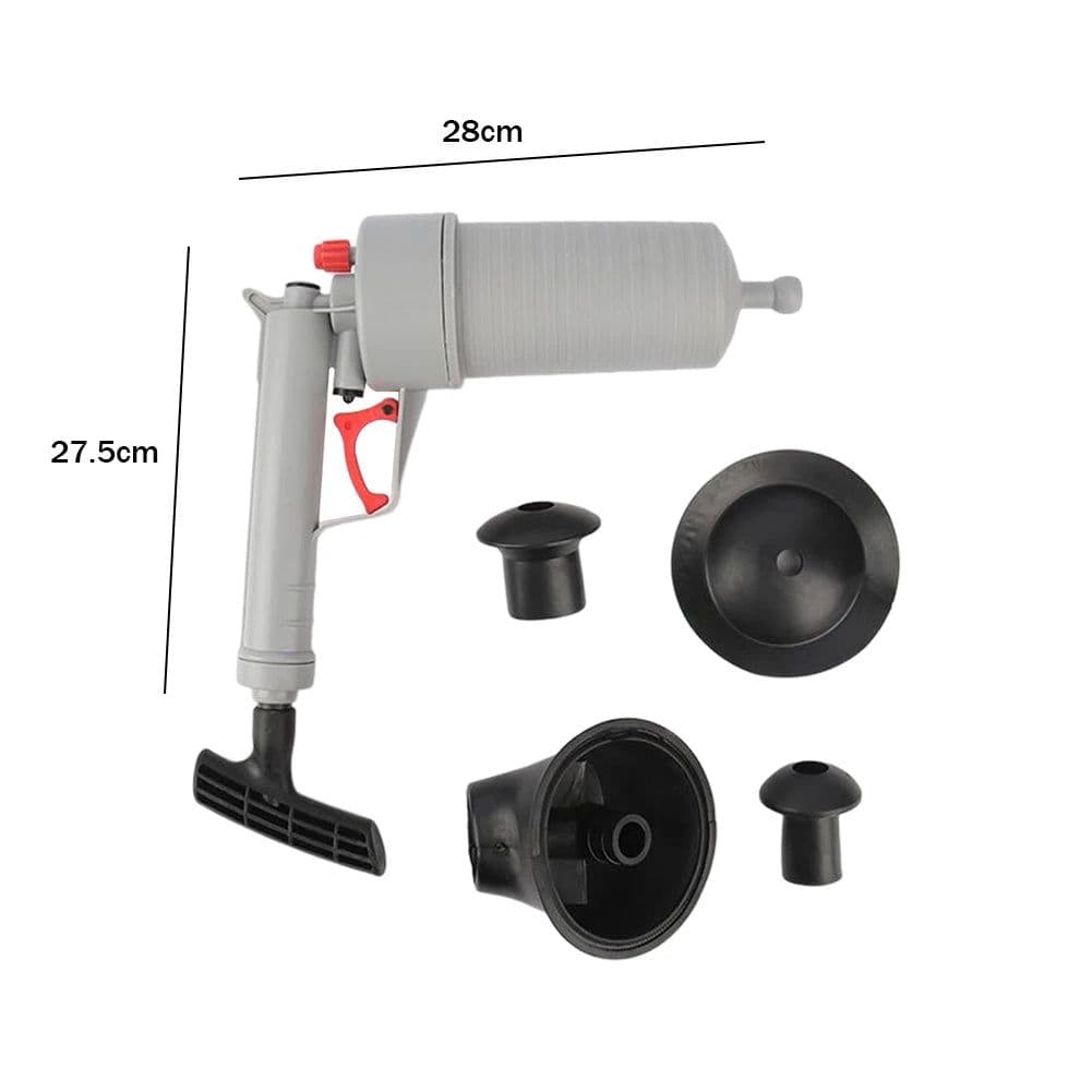 image-High Pressure Toilet Plunger Unblocker Pipes and Sinks Plunger Air Drain Blaster Cleaner Powerful Manual Pneumatic Dredge Tools